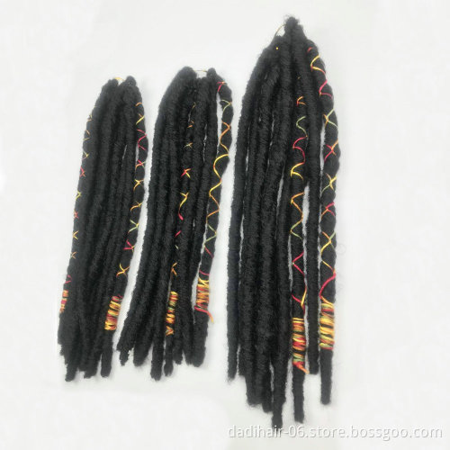 Hot Sale Crochet Braid Hair Small  Slim Twist Hair Bae LUNA Locs with colorful string